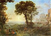 Vedute von Delphi mit einer Opferprozession Claude Lorrain